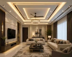 False Ceiling Design for Drawing Room